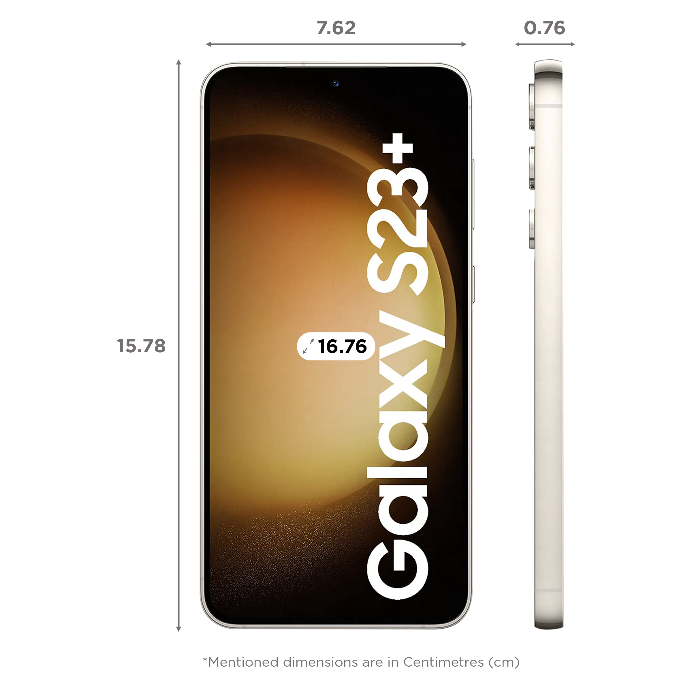 Buy SAMSUNG Galaxy S23 Plus 5G (8GB RAM, 256GB, Cream) Online - Croma